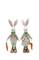 18.5&#x22; Polka Dot Coat Rabbit Standing Easter Figurine